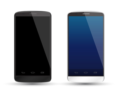 Modern phone template vector material Modern phone template vector material