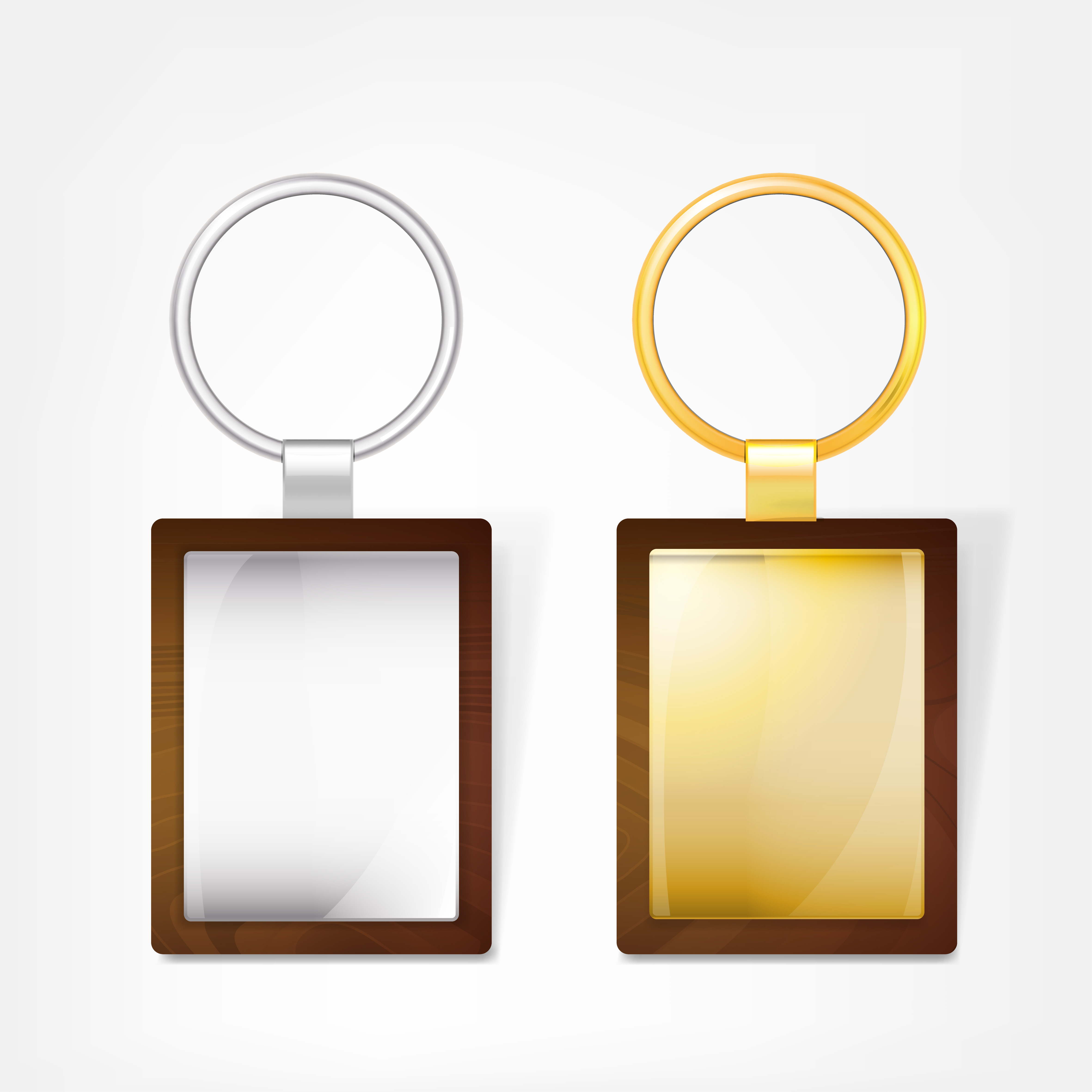 Shining keychain template vectors 01 Shining keychain template vectors 01