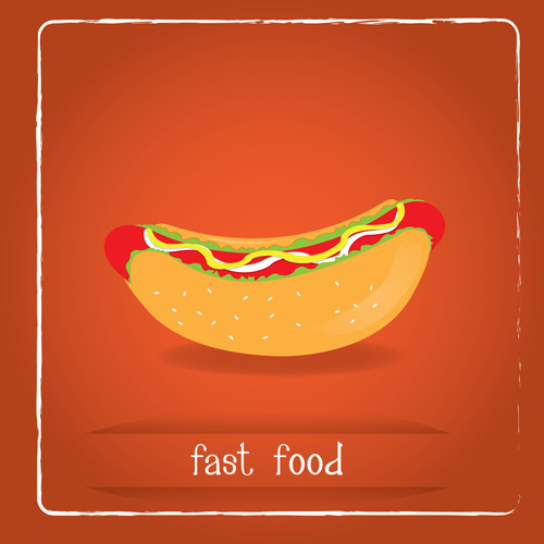 Simlpe fast food poster template vector 01 Simlpe fast food poster template vector 01