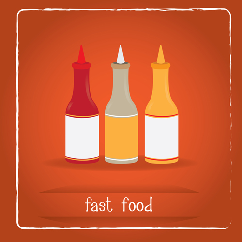 Simlpe fast food poster template vector 06 Simlpe fast food poster template vector 06