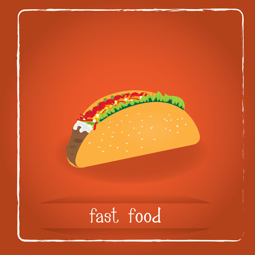 Simlpe fast food poster template vector 07 Simlpe fast food poster template vector 07