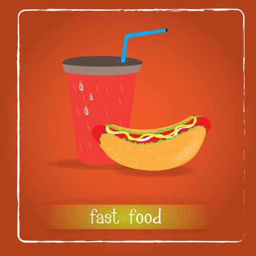 Simlpe fast food poster template vector 11 Simlpe fast food poster template vector 11
