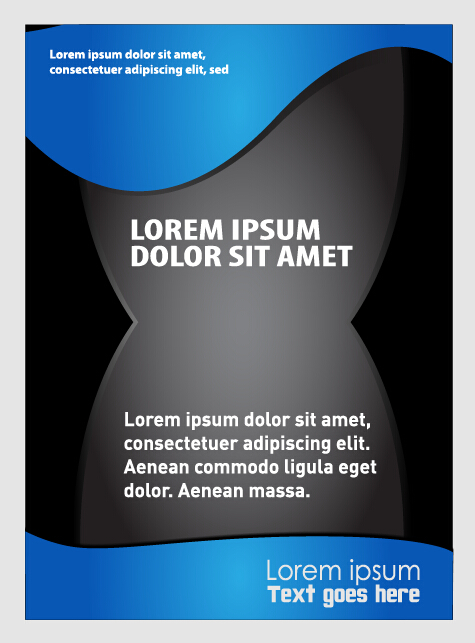Blue styles brochure or flyer cover template vector 07 Blue styles brochure or flyer cover template vector 07