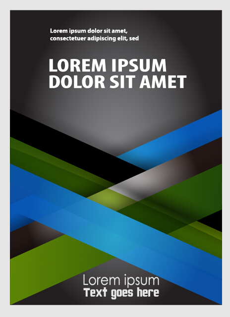 Blue styles brochure or flyer cover template vector 19 Blue styles brochure or flyer cover template vector 19