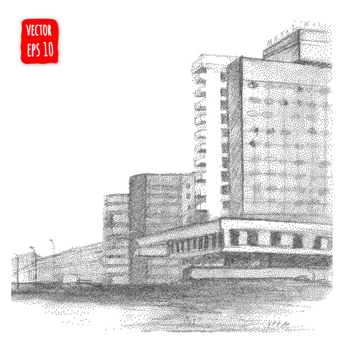Blurs city street hand drawn vector 13 Blurs city street hand drawn vector 13