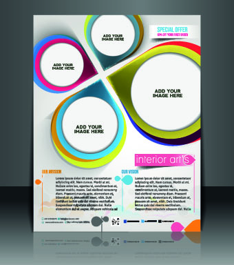 Business flyer and brochure cover design vector 67