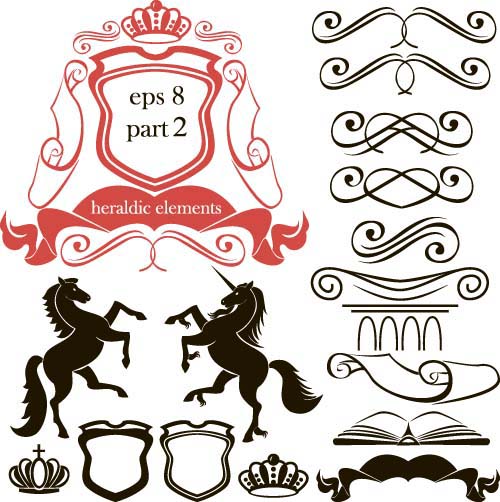 Classical ornaments design set Classical ornaments design set