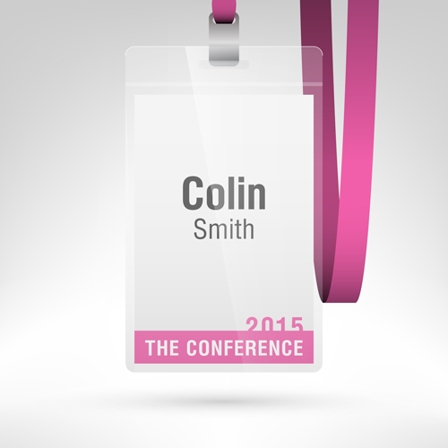 Conference card design vector 09 Conference card design vector 09