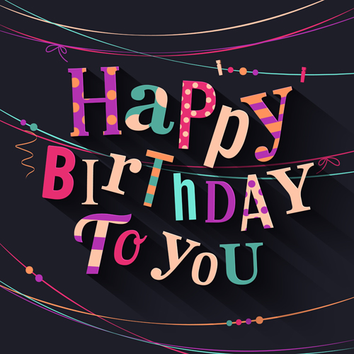 Happy birthday cards creative vector 02 Happy birthday cards creative vector 02