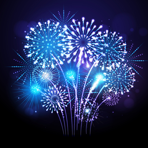 Holiday fireworks shining background vector 01 Holiday fireworks shining background vector 01
