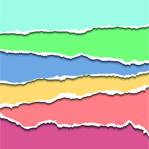 Layered torn paper vector background material 02