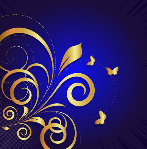 Romantic floral abstract background vector 04 Romantic floral abstract background vector 04