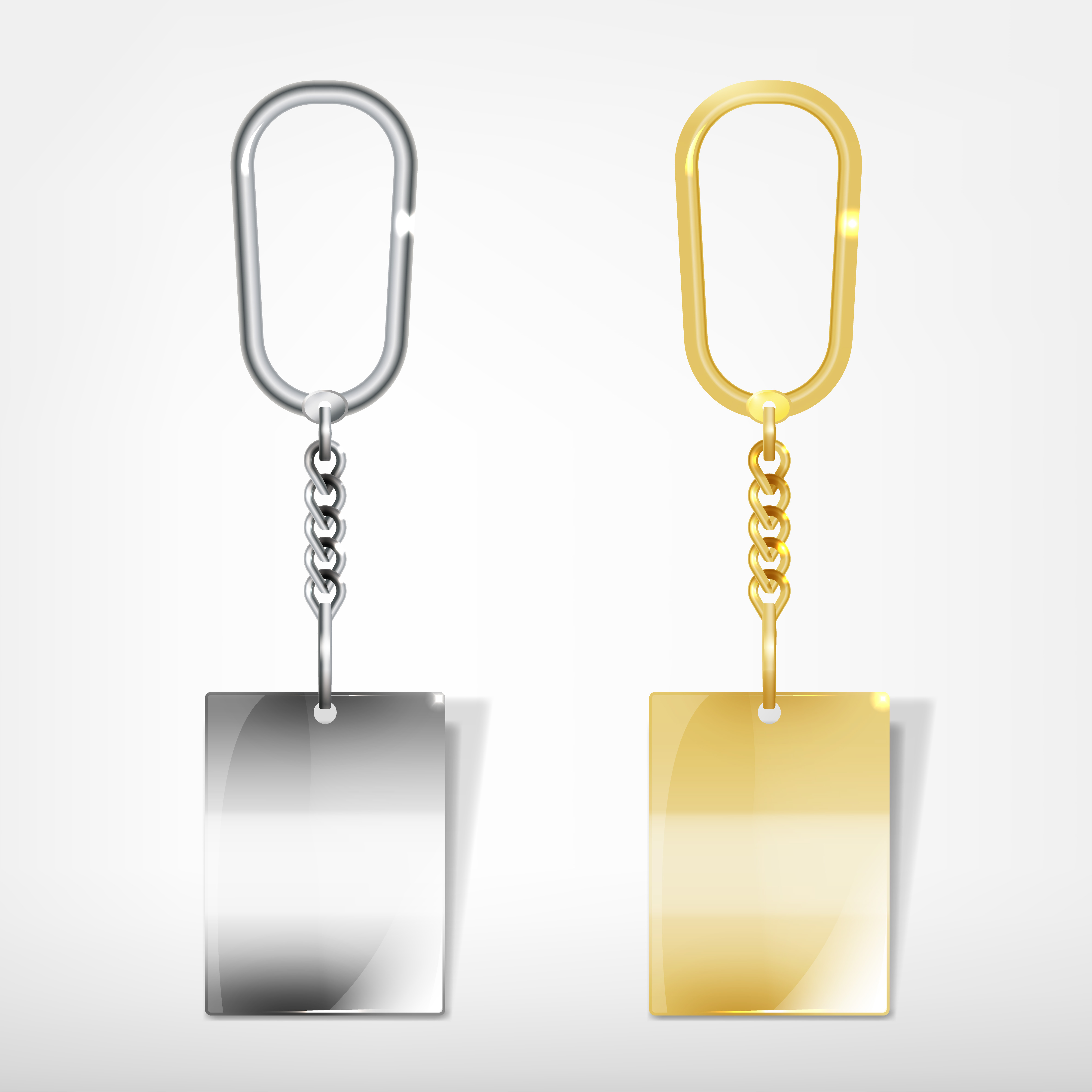 Shining keychain template vectors 03