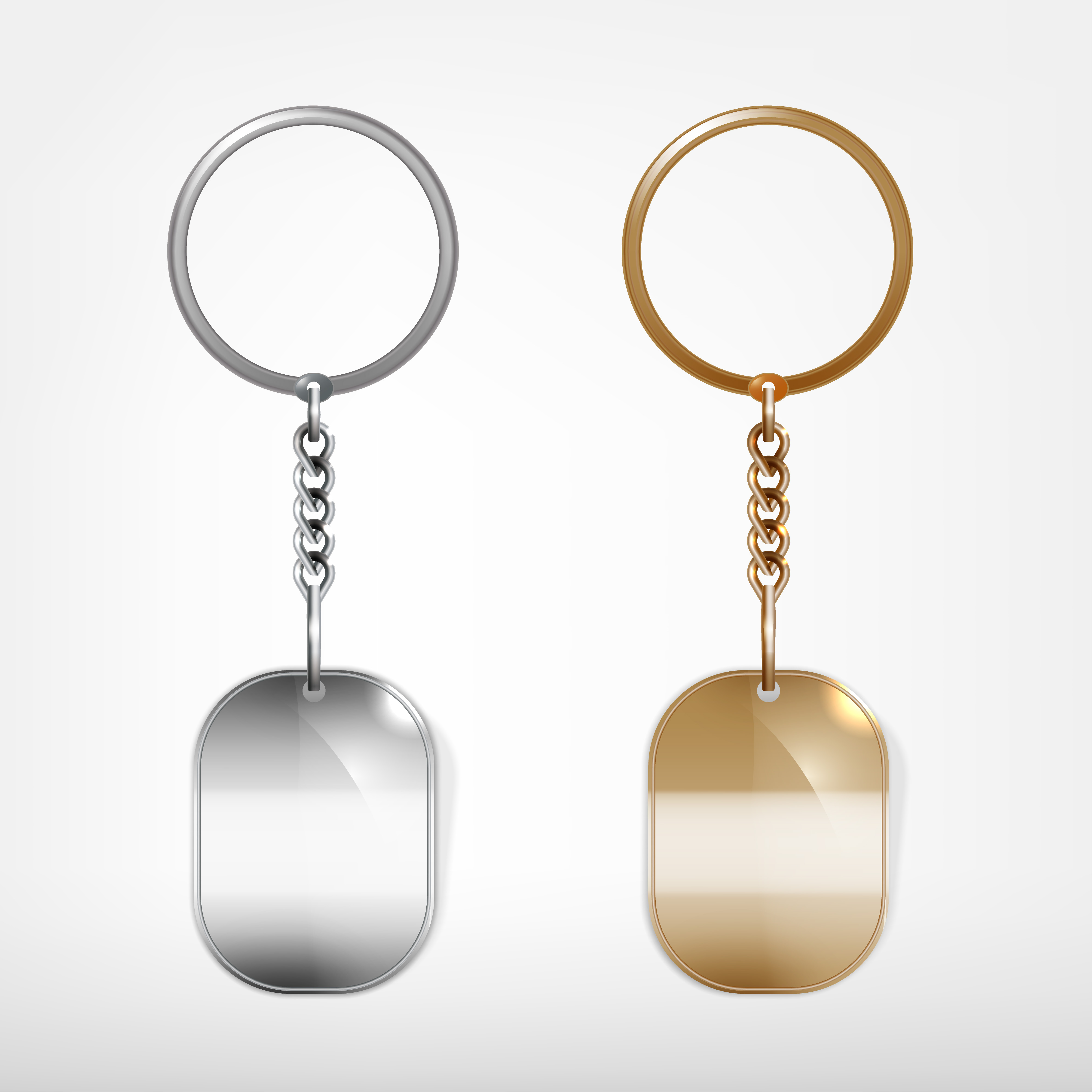Shining keychain template vectors 04 Shining keychain template vectors 04