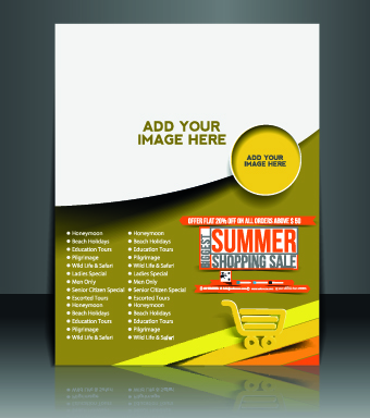 Business flyer and brochure cover design vector 53 Business flyer and brochure cover design vector 53