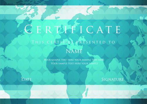 Best Certificates design vector set 04 Best Certificates design vector set 04