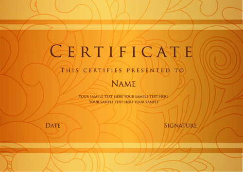 Best Certificates design vector set 05 Best Certificates design vector set 05