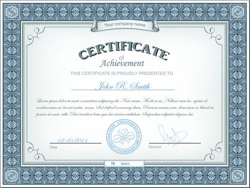 Best Certificates design vector set 07