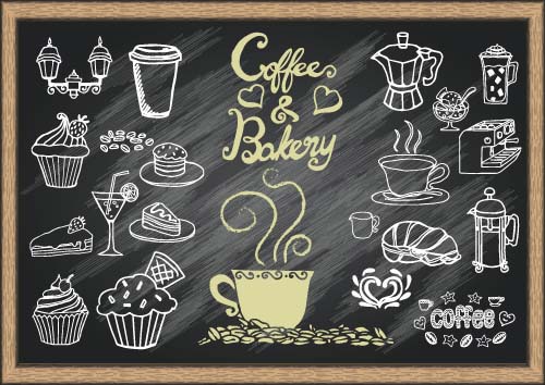 coffee Chalked bakery 