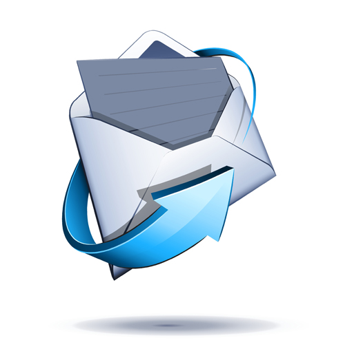 email blue arrow 