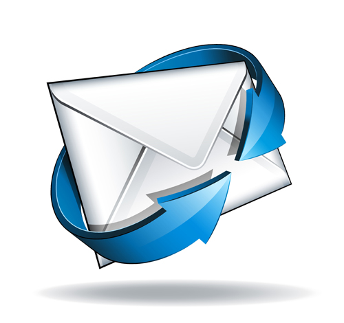 Email with blue arrow vector 04 Email with blue arrow vector 04