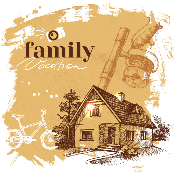 Family grunge background vector 07 Family grunge background vector 07