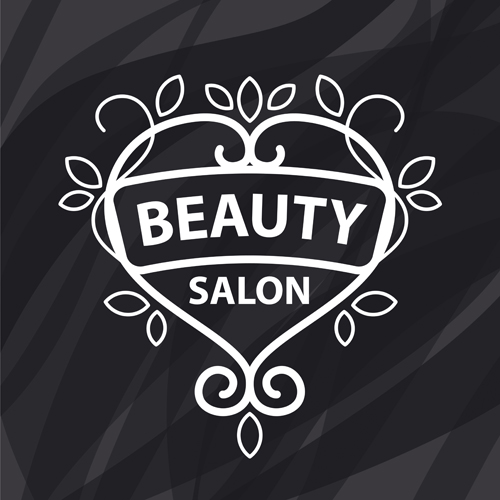 Floral with beauty salon logos vector material 02 Floral with beauty salon logos vector material 02