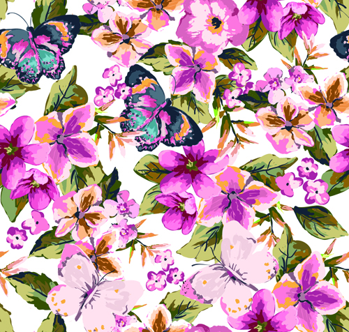 Watercolor Flowers vector 03 Watercolor Flowers vector 03