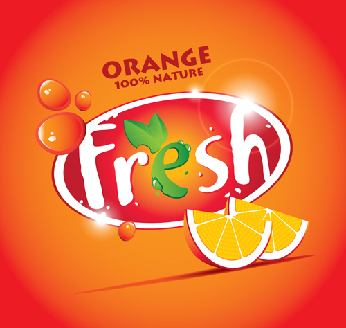 Fresh juice poster design vectors material 10 Fresh juice poster design vectors material 10