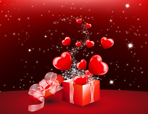 valentines heart glassy gift day 