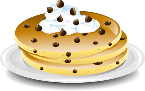pancake graphics chocolate chip 