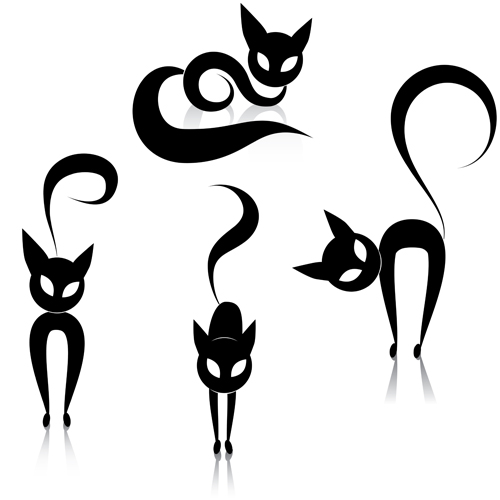 The offbeat cats vector design 02 The offbeat cats vector design 02