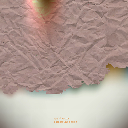 Vector crumpled paper background set 01 Vector crumpled paper background set 01
