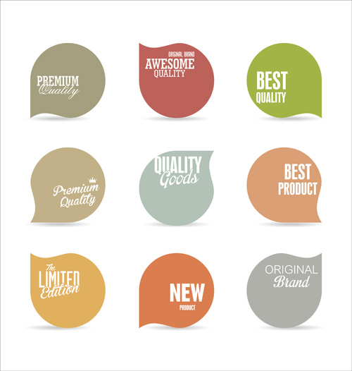 Vector retro badges design set 06 Vector retro badges design set 06
