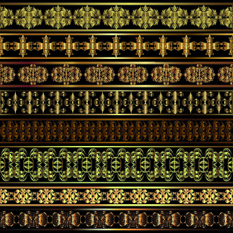 Golden calligraphic ornaments with labels vector 01 Golden calligraphic ornaments with labels vector 01