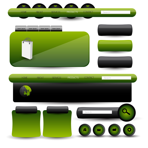 Business website template kit vector 13 Business website template kit vector 13