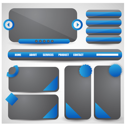 Business website template kit vector 14 Business website template kit vector 14