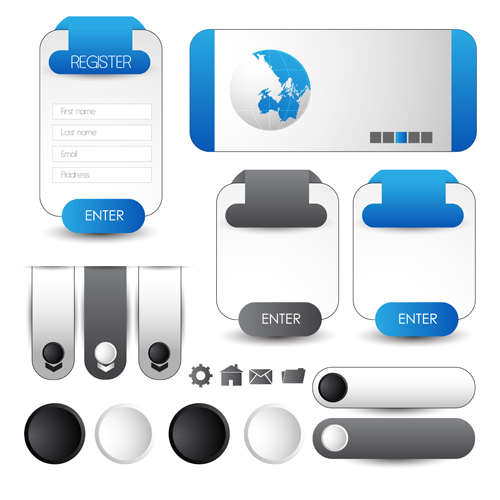 Business website template kit vector 22 Business website template kit vector 22