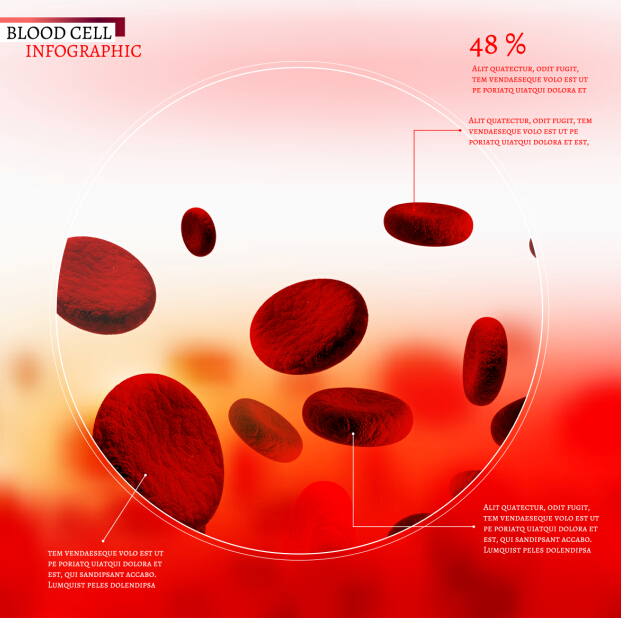 infographic creative cell blood 