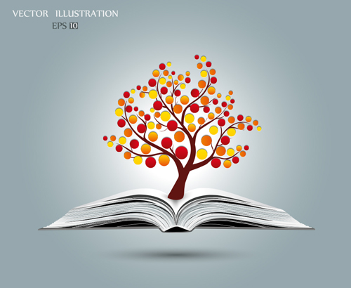 Ecology with book concepts template vector 02 Ecology with book concepts template vector 02