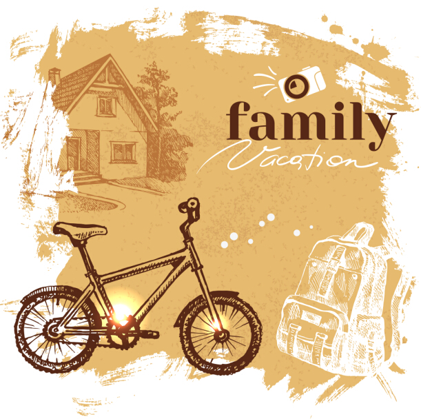 Family grunge background vector 05 Family grunge background vector 05