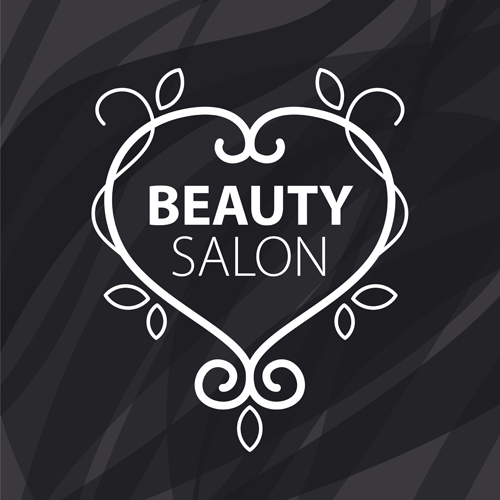 Floral with beauty salon logos vector material 04 Floral with beauty salon logos vector material 04