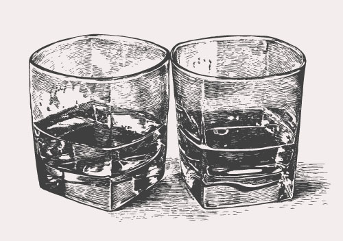 Hand drawn glass cup sketch vector 01 Hand drawn glass cup sketch vector 01