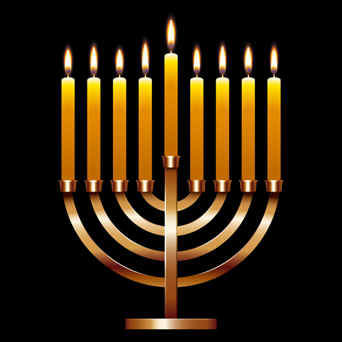 Happy hanukkah background with candle vecotr 08 Happy hanukkah background with candle vecotr 08