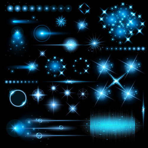 Modern light effects vector material Modern light effects vector material