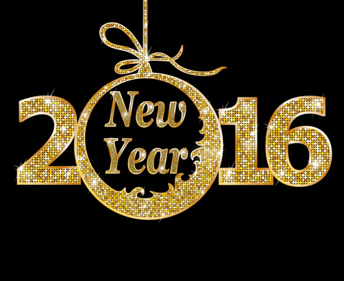 Neon christmas tall with 2016 new year vector Neon christmas tall with 2016 new year vector
