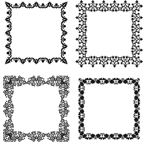 Smlpe floral frames vectors 02 Smlpe floral frames vectors 02