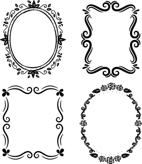 Smlpe floral frames vectors 03 Smlpe floral frames vectors 03