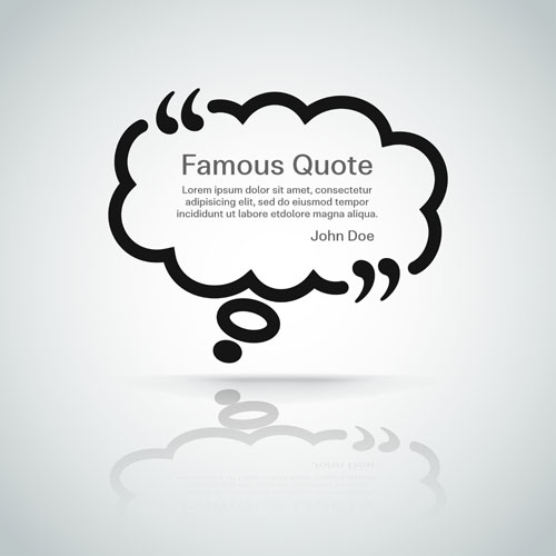 Text frames for quote vector 07