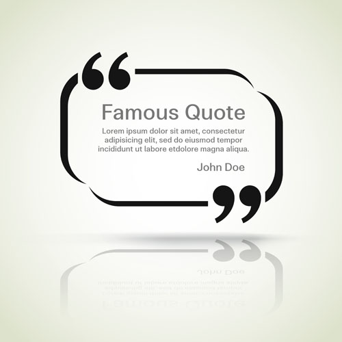 Text frames for quote vector 17